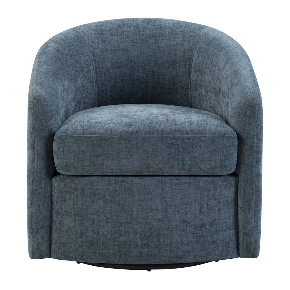 Bella Swivel Chair in Blue Denim