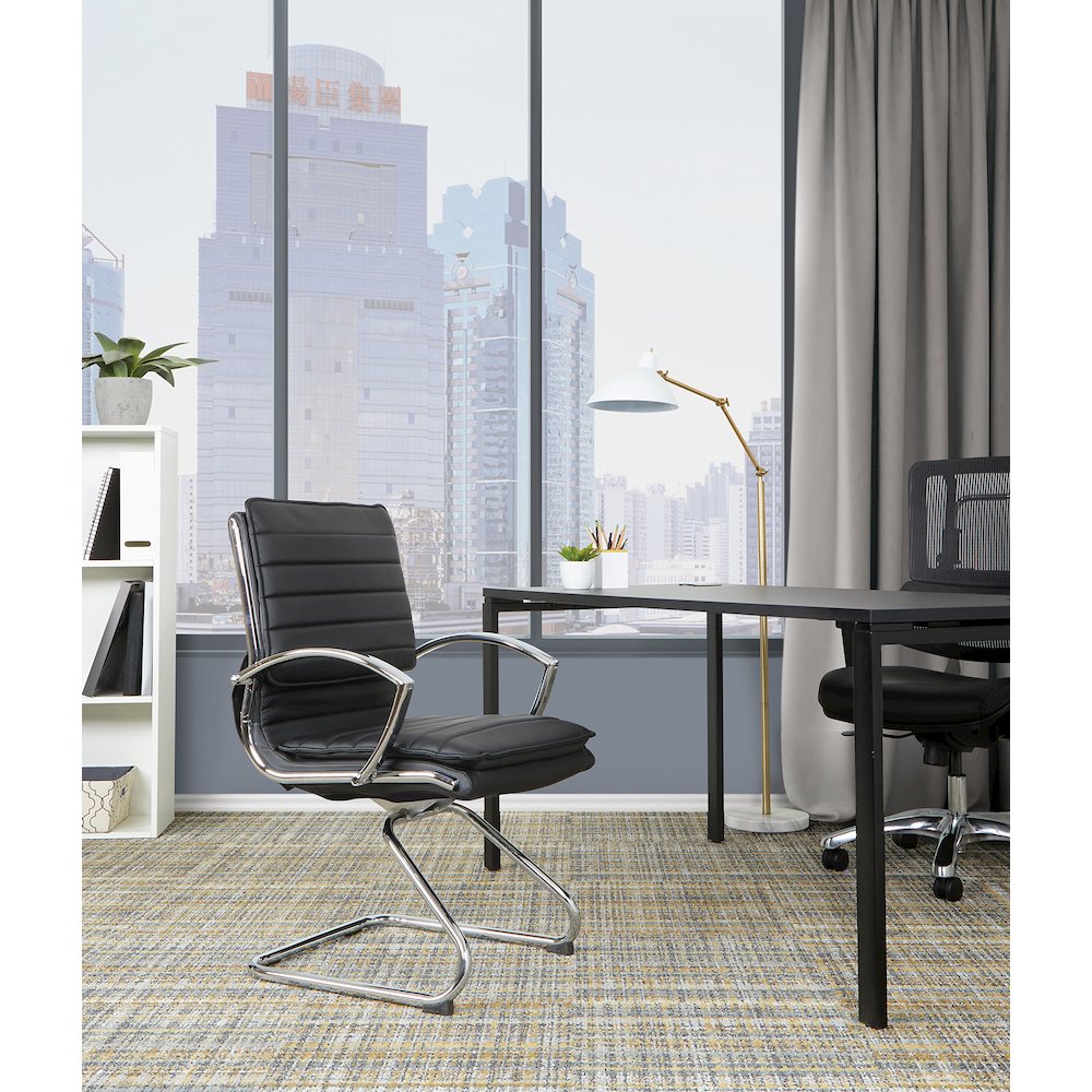 Guest Faux Leather Chair