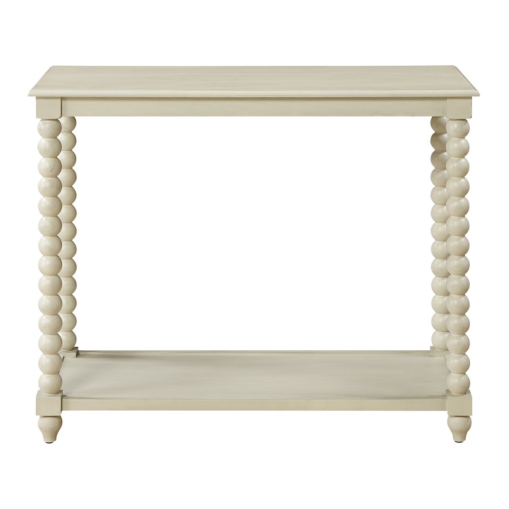 Elise Foyer Table in Whitewash Finish