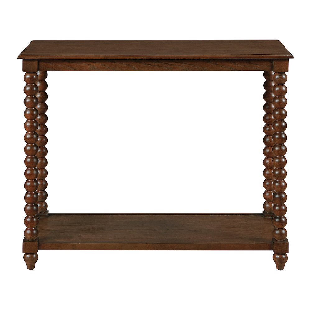 Elise Foyer Table in Dark Walnut Finish