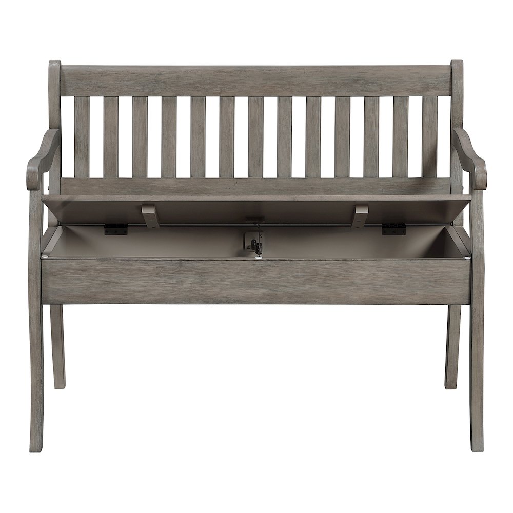 Wakefield Entryway Storage Bench Goldstone Finish