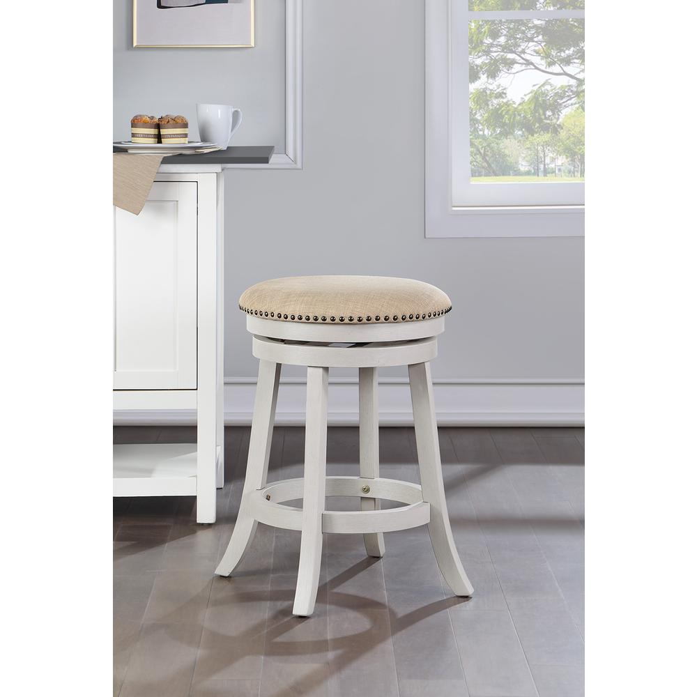 Round Backless Swivel Stool 2-Pack