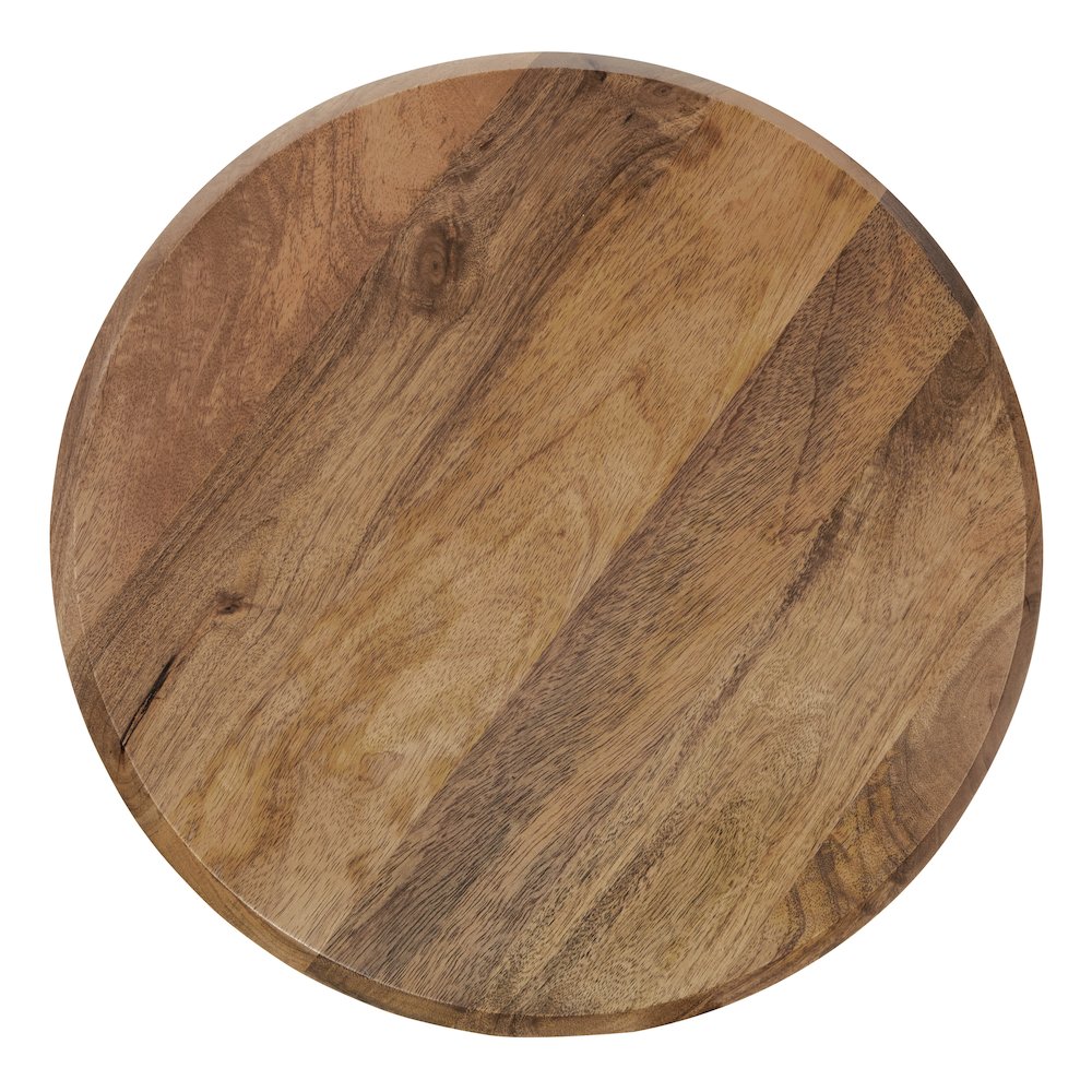 Round Side Table Made from Solid Mango Wood