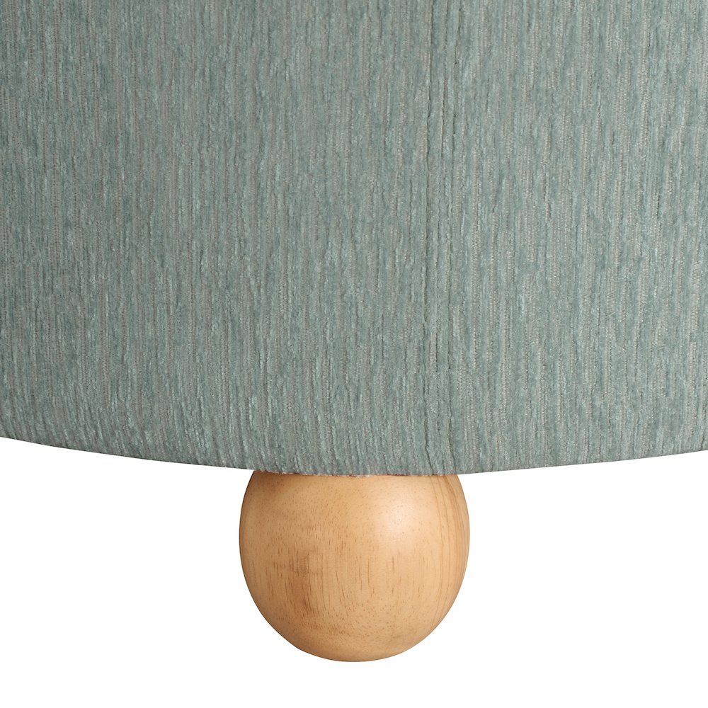 Baynes Storage Ottoman in Mist Fabric