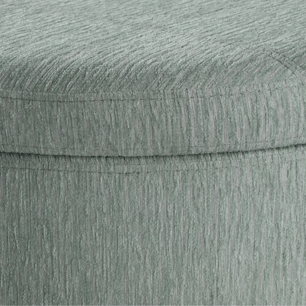 Baynes Storage Ottoman in Mist Fabric