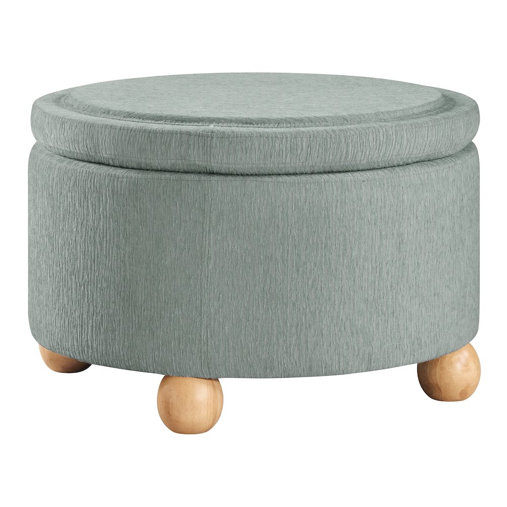 Baynes Storage Ottoman in Mist Fabric