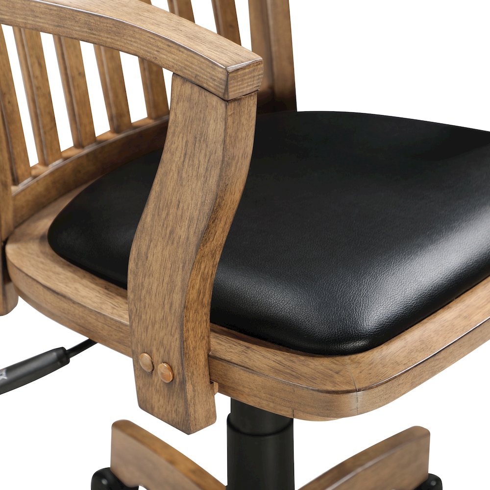 Deluxe Wood Banker’s Chair