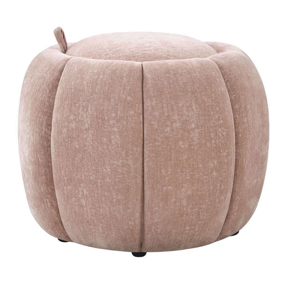 Castel Storage Ottoman in Blush Fabric