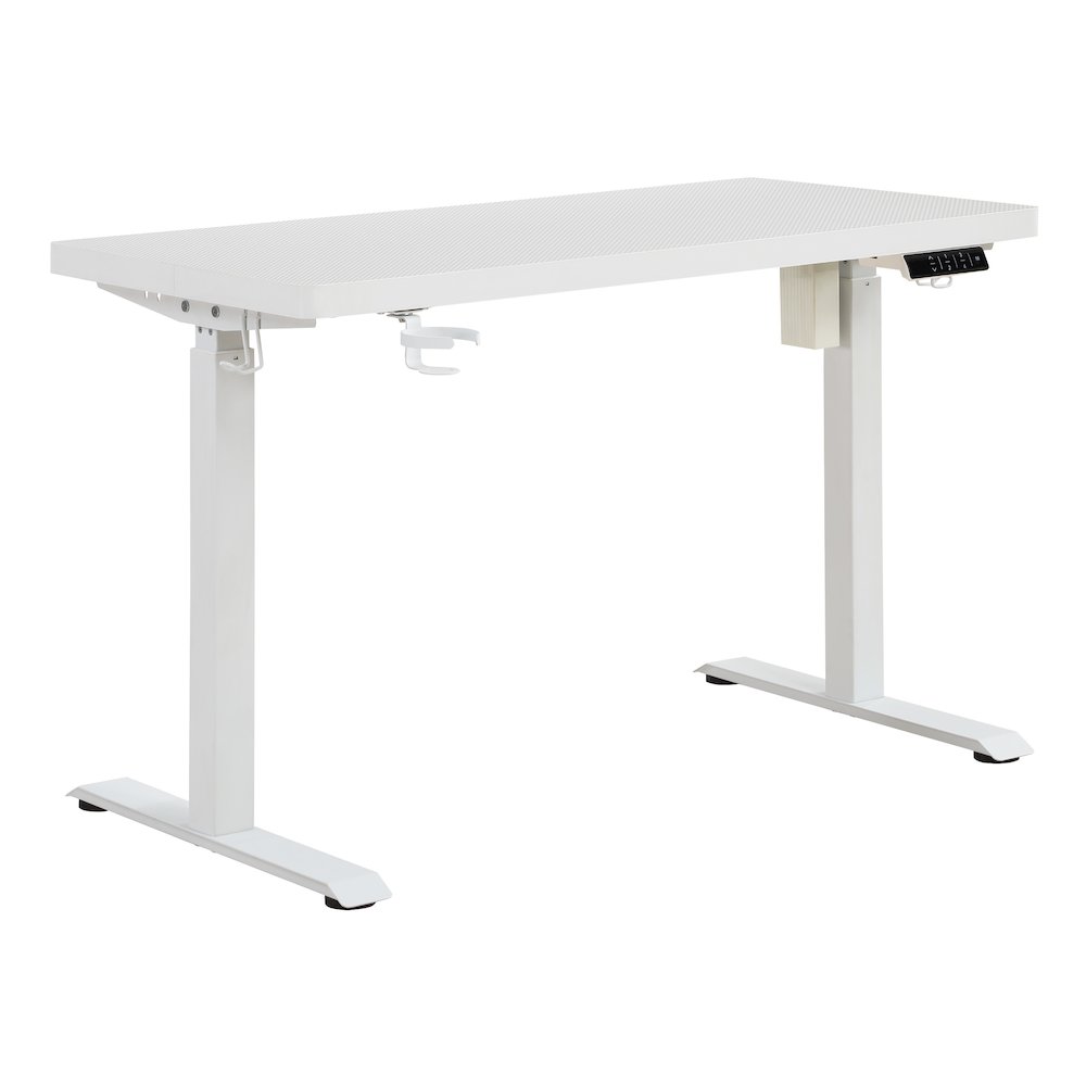 Primo-Sit/Stand Electric 48″ In White Carbon Fiber Finish