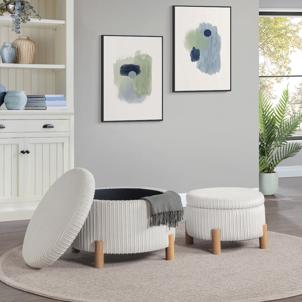 Bennett 2-Piece Storage Ottoman Set