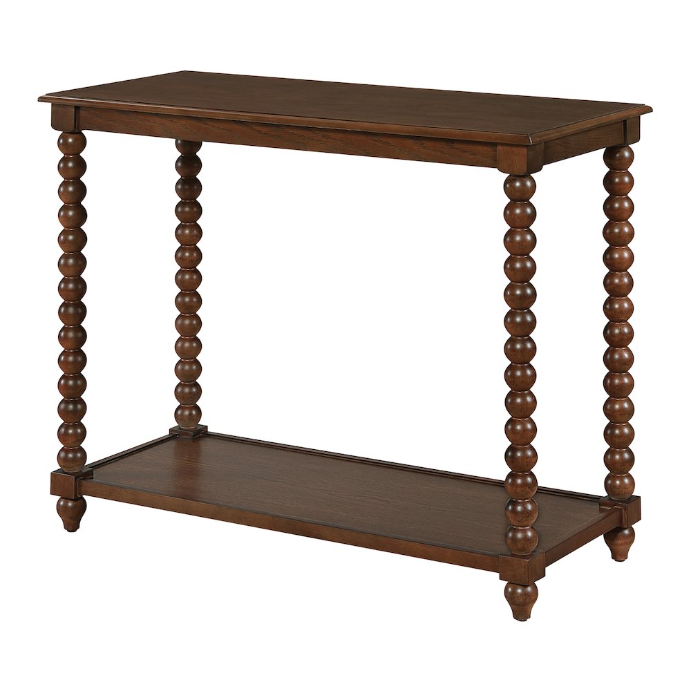 Elise Foyer Table in Dark Walnut Finish