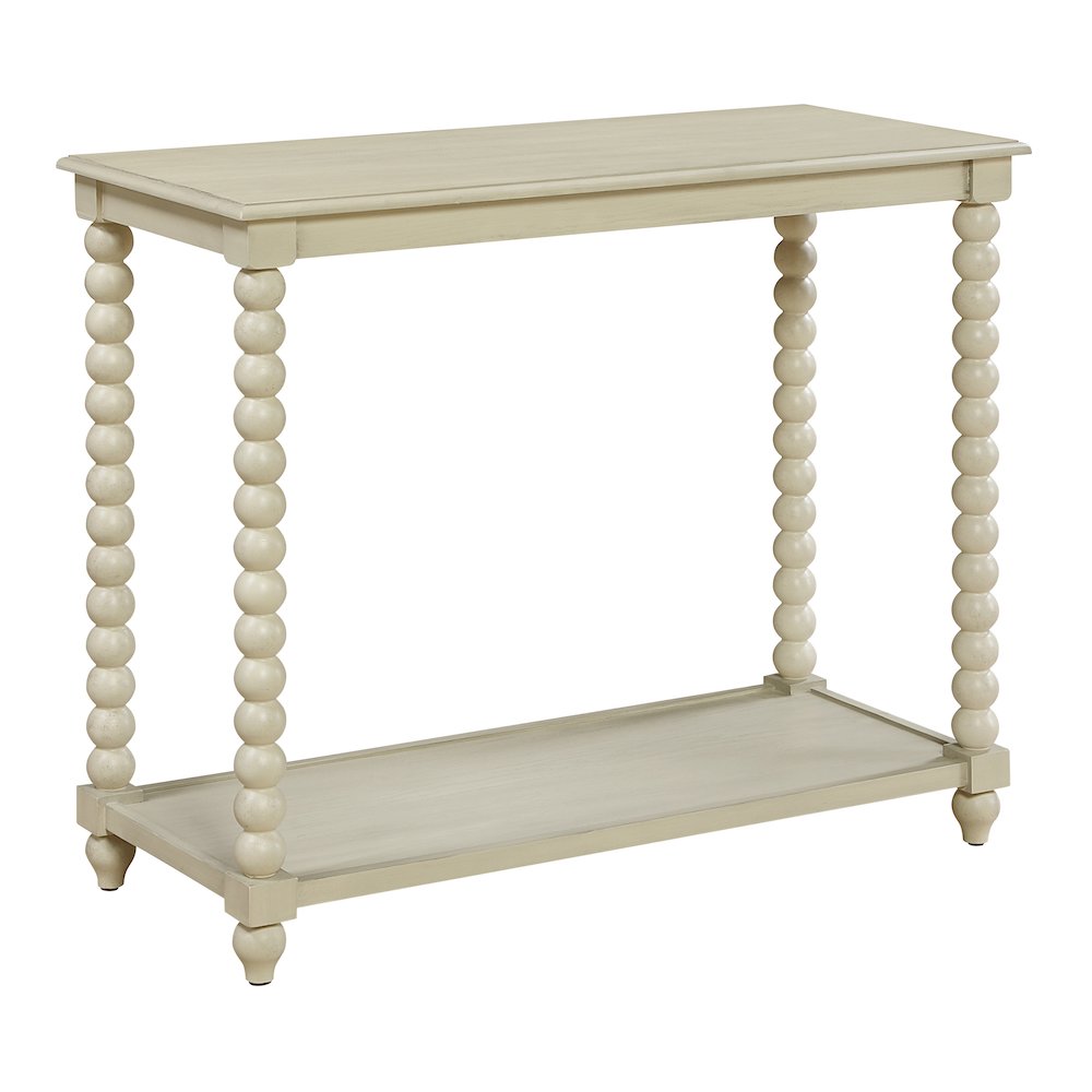 Elise Foyer Table in Whitewash Finish