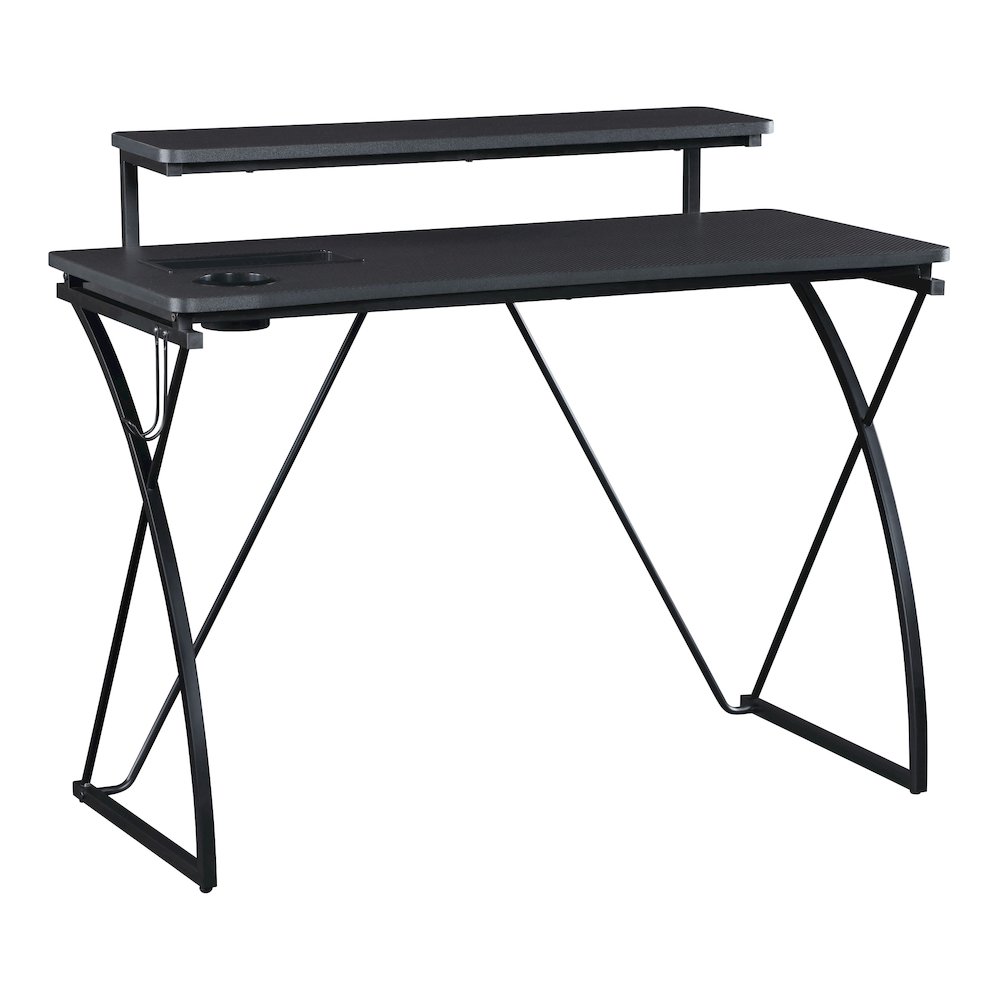 Biome 44″ Battlestation Gaming Desk With Bluetooth LED Lights