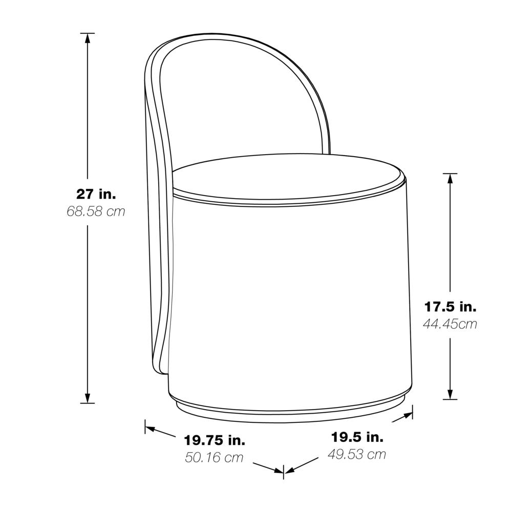 Lystra Swivel Vanity Chair
