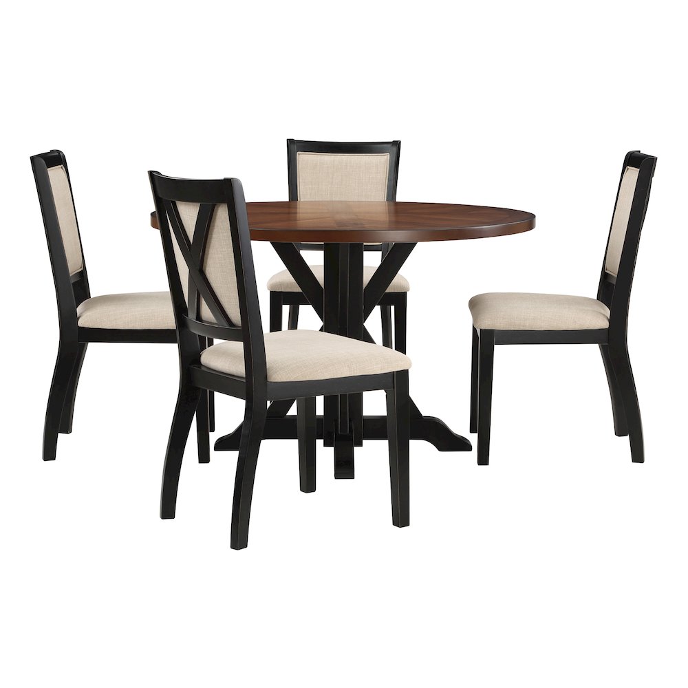 5 Piece Flower Dining Set