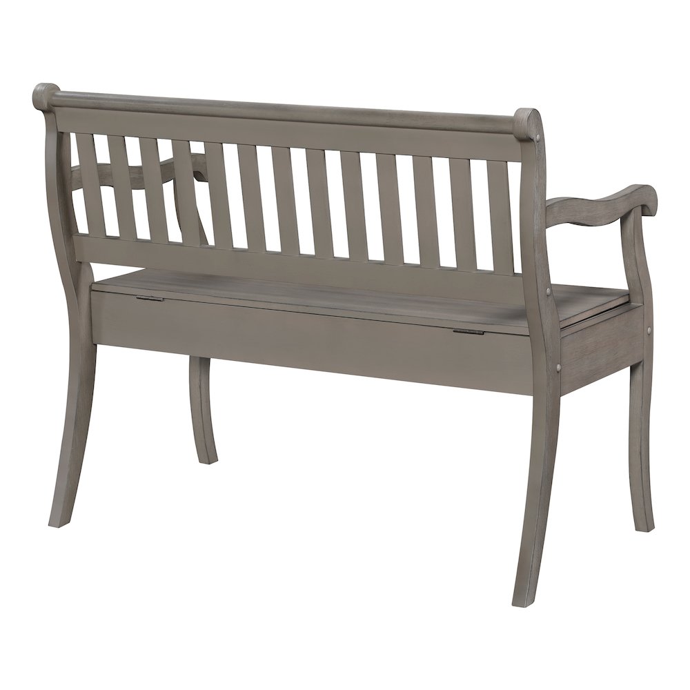 Wakefield Entryway Storage Bench Goldstone Finish