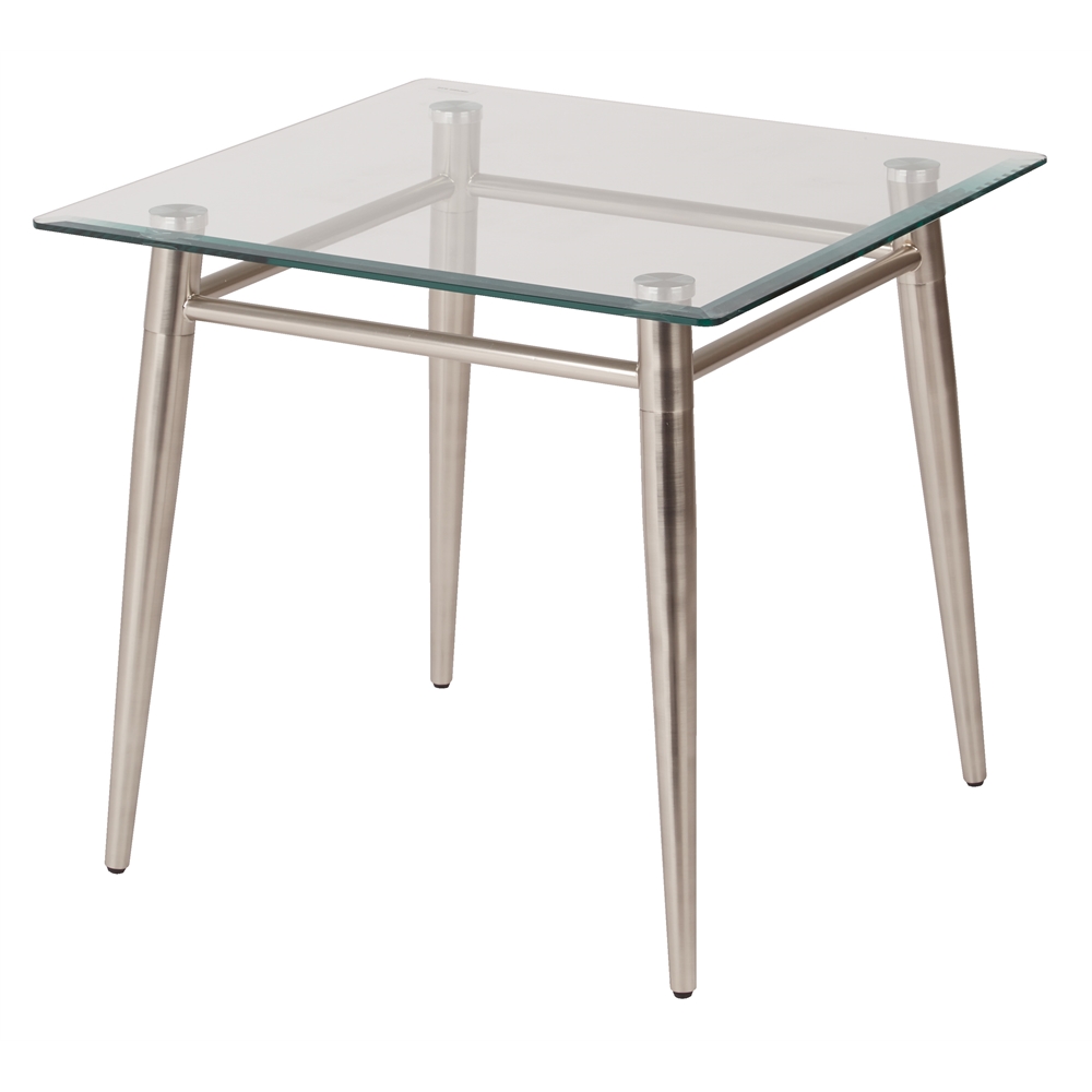 Brooklyn Glass Square Top End Table