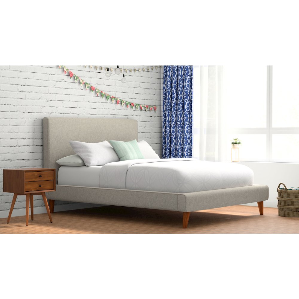 Britney Queen Upholstered Platform Bed