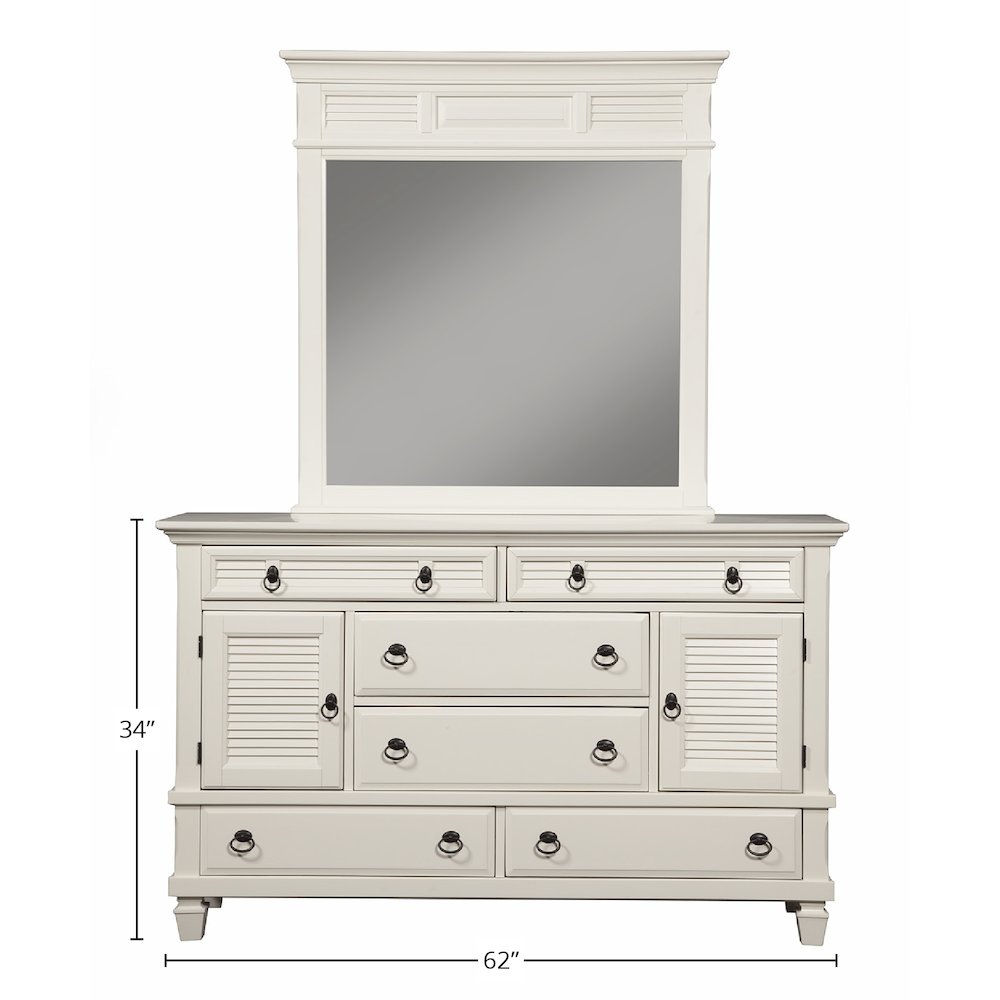 Winchester 6 Drawer Dresser w/2 Cabinets