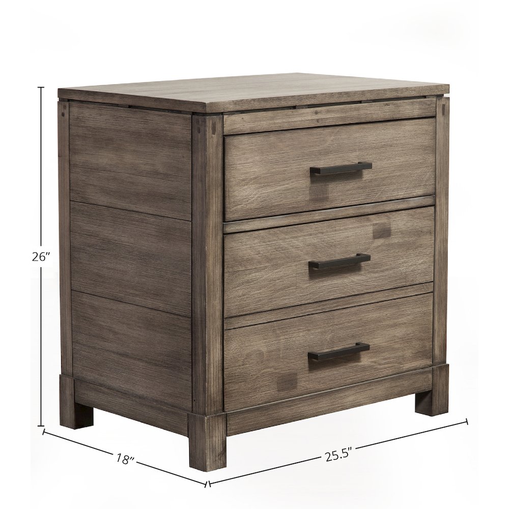 Sydney 2 Drawer Nightstand