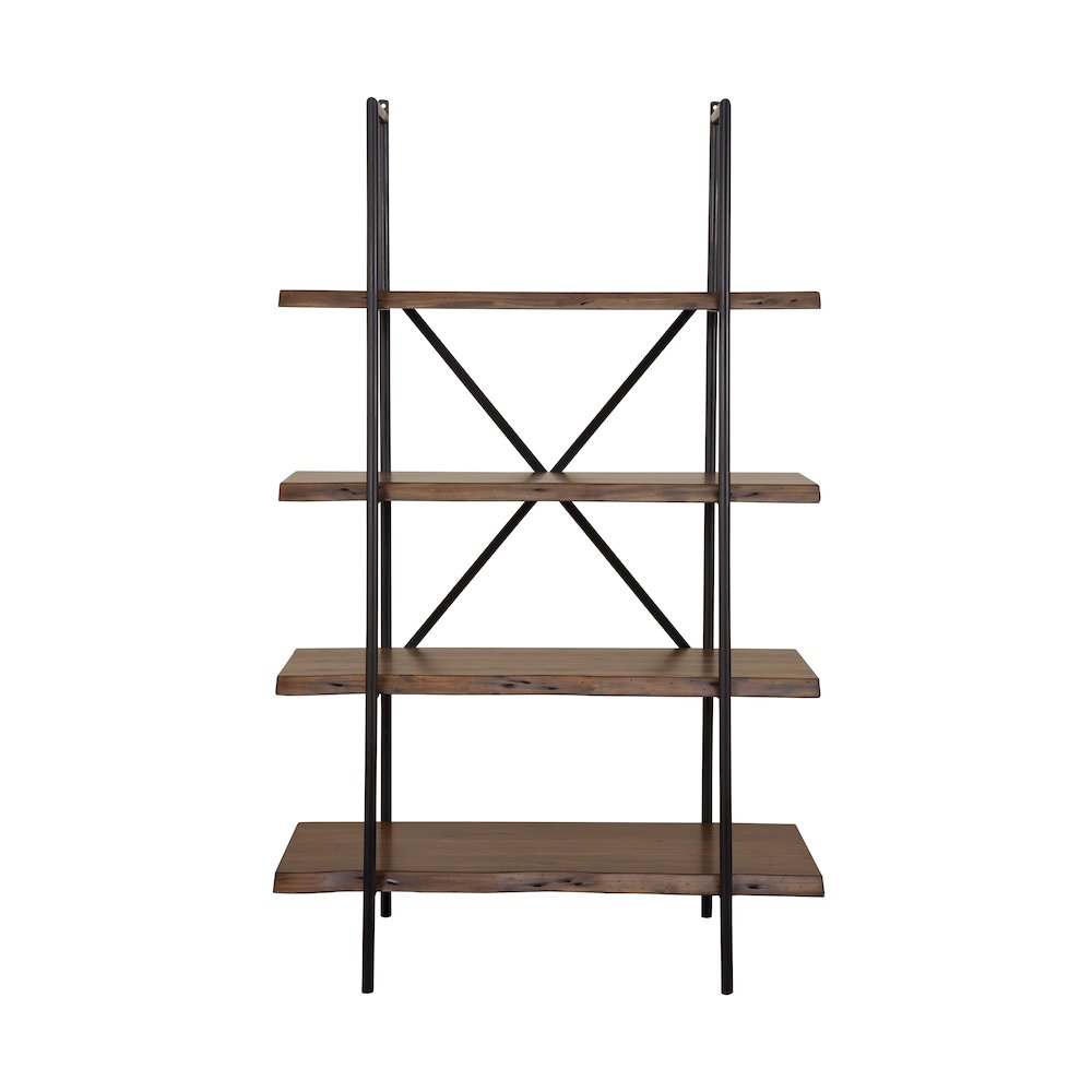 Live Edge 4 Shelf Bookshelf