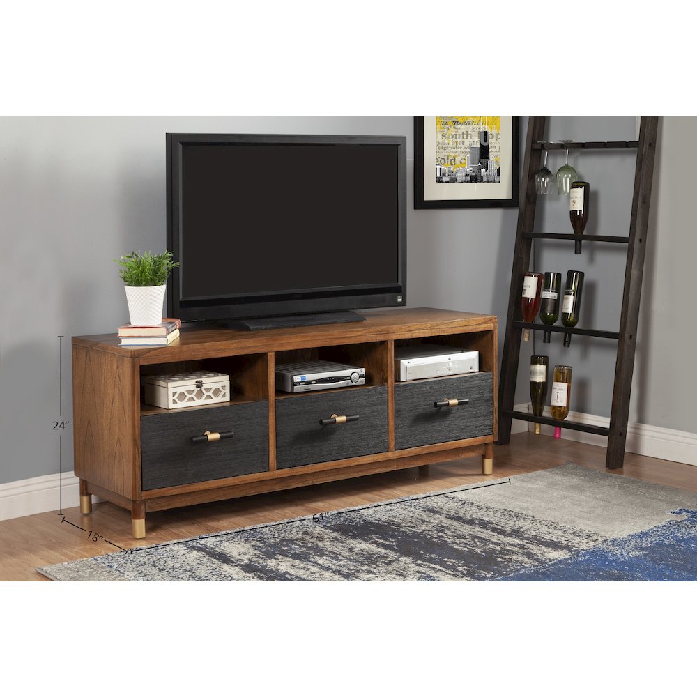 Belham 3 Drawer TV Console
