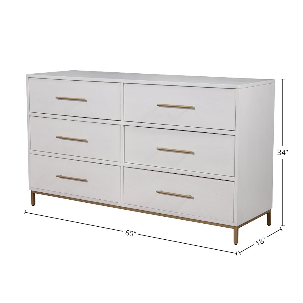 Madelyn Six Drawer Dresser
