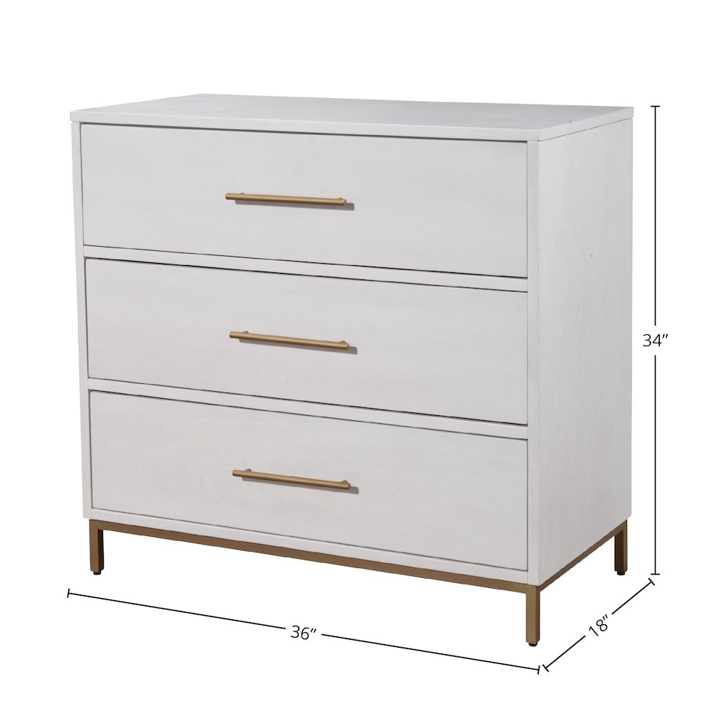 Madelyn Three Drawer Small Chest