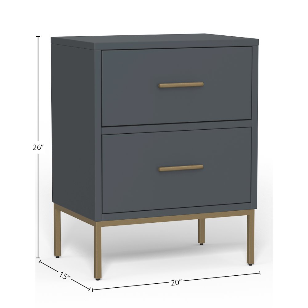 Madelyn Two Drawer Nightstand