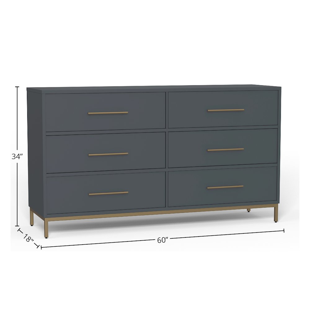 Madelyn Six Drawer Dresser