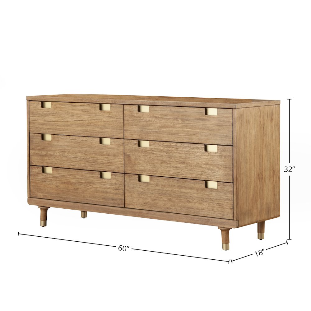 Easton Six Drawer Dressser