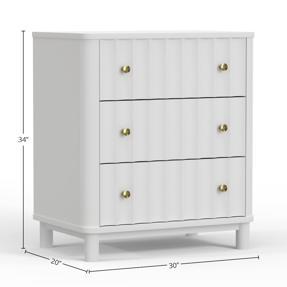 Stapleton 3 Drawer Small Chest