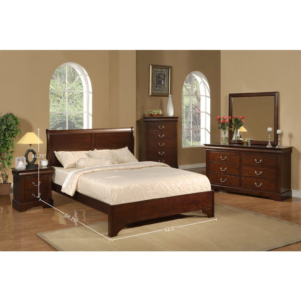 West Haven Queen Low Footboard Sleigh Bed