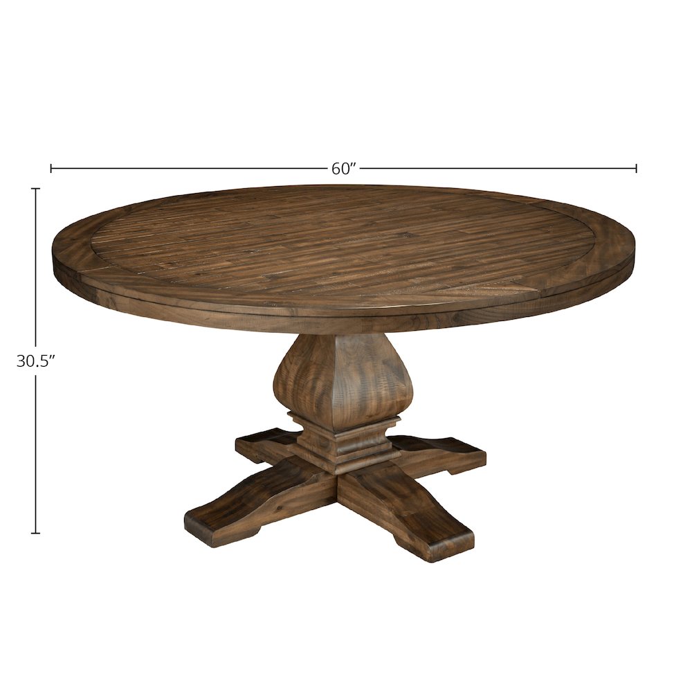 Kensington Round Solid Pine Dining Table