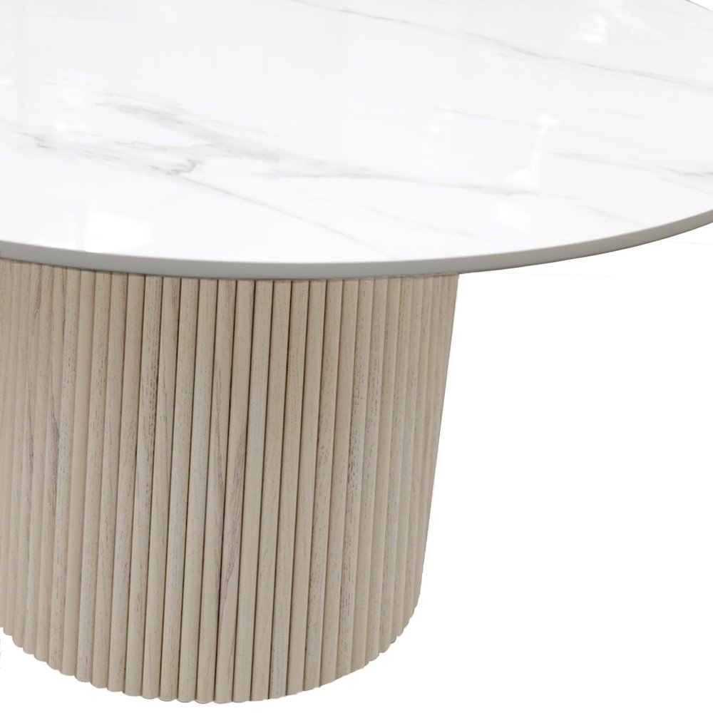Reba Quartz Top Round Dining Table