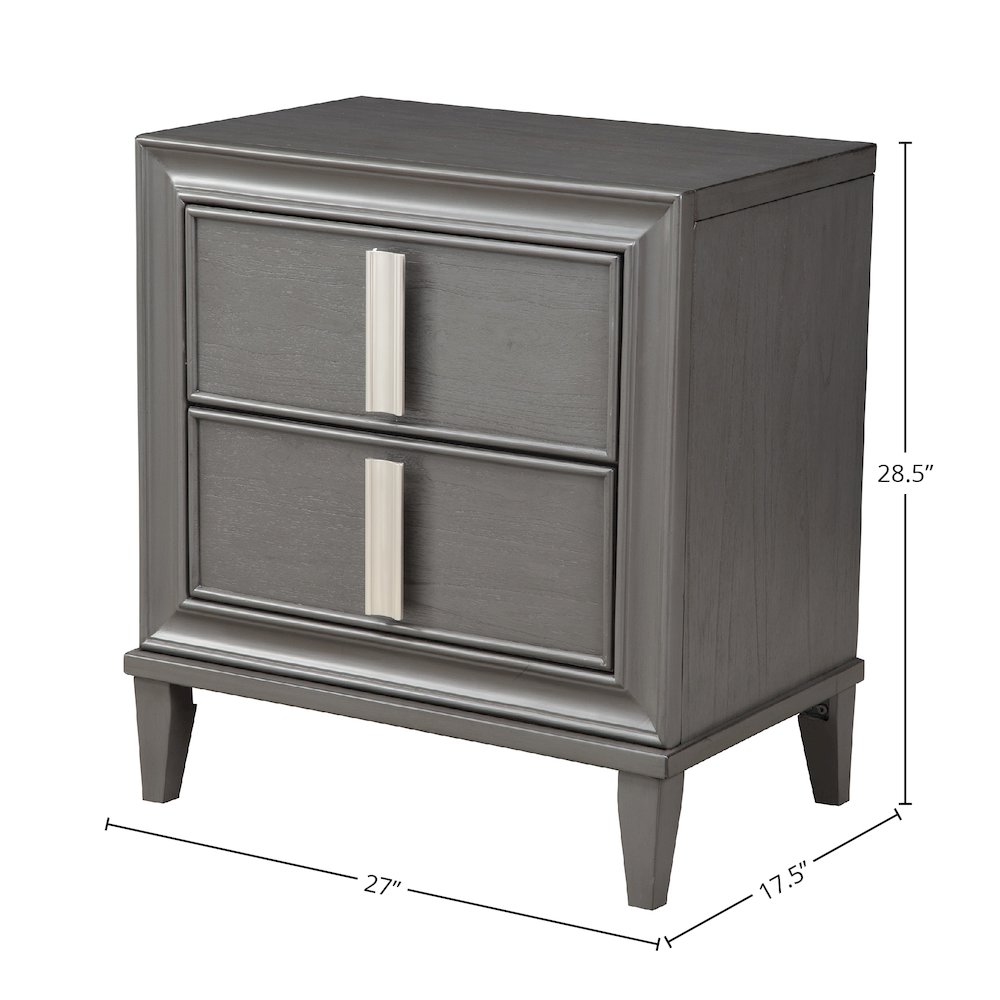 Lorraine 2 Drawer Nightstand