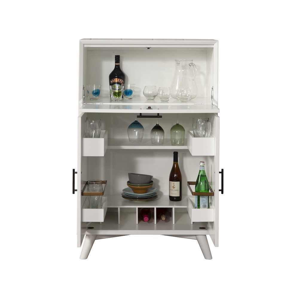 Flynn Large Bar Cabinet w/Drop Down Tray