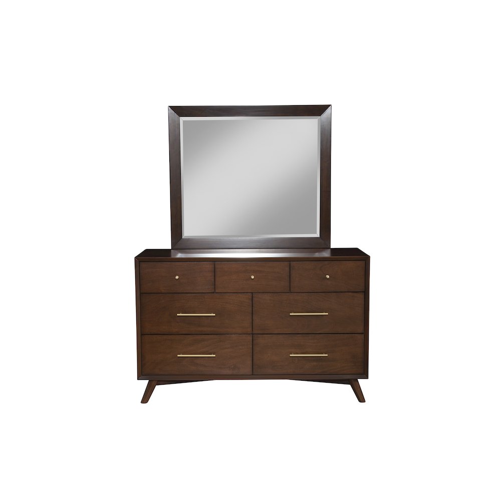 Flynn Mid Century Modern 7 Drawer Dresser