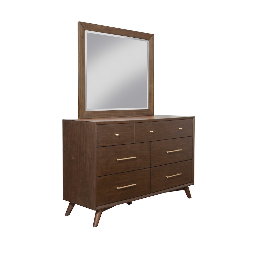 Flynn Mid Century Modern 7 Drawer Dresser
