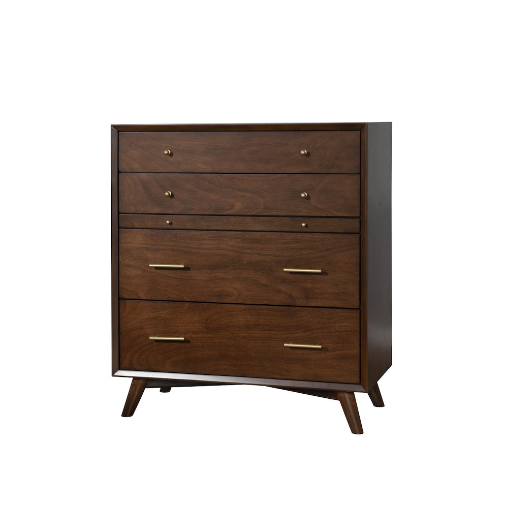 Flynn Mid Century Modern 4 Drawer Multifunction Chest w/Pull Out Tray