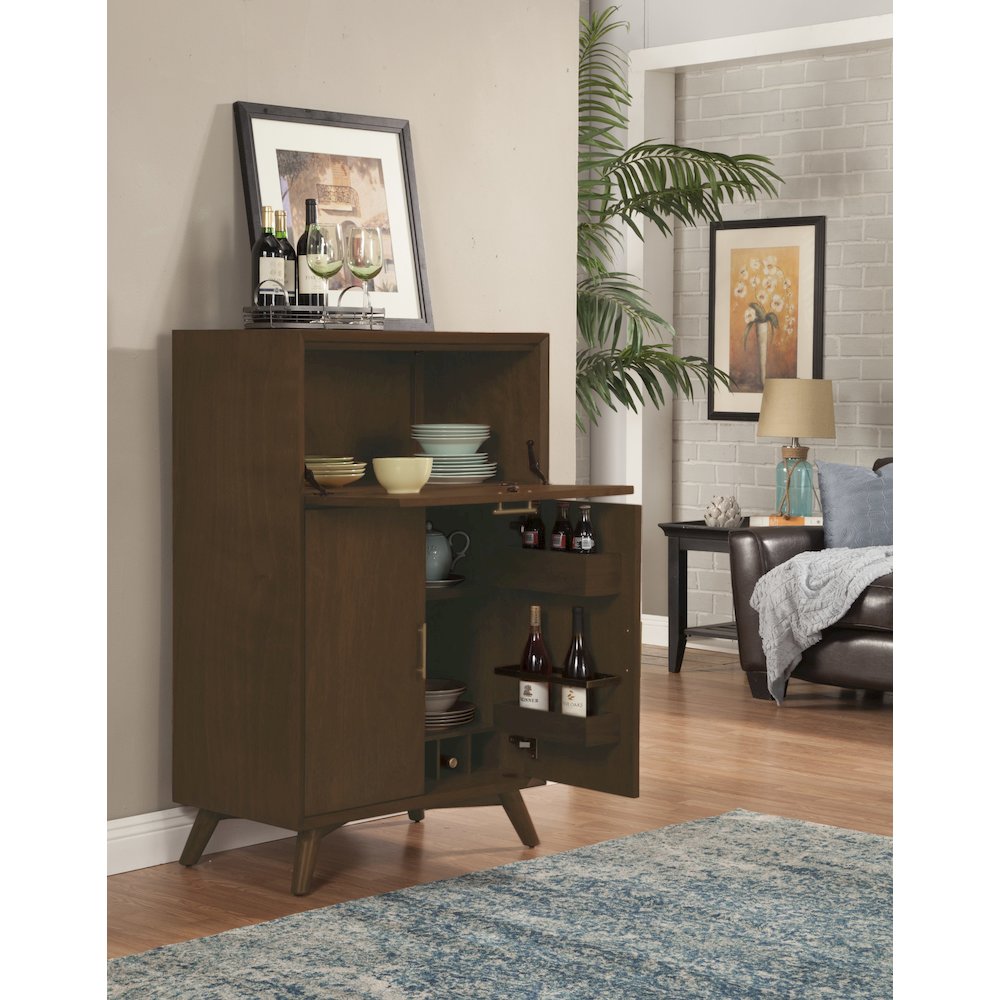 Flynn Large Bar Cabinet w/Drop Down Tray