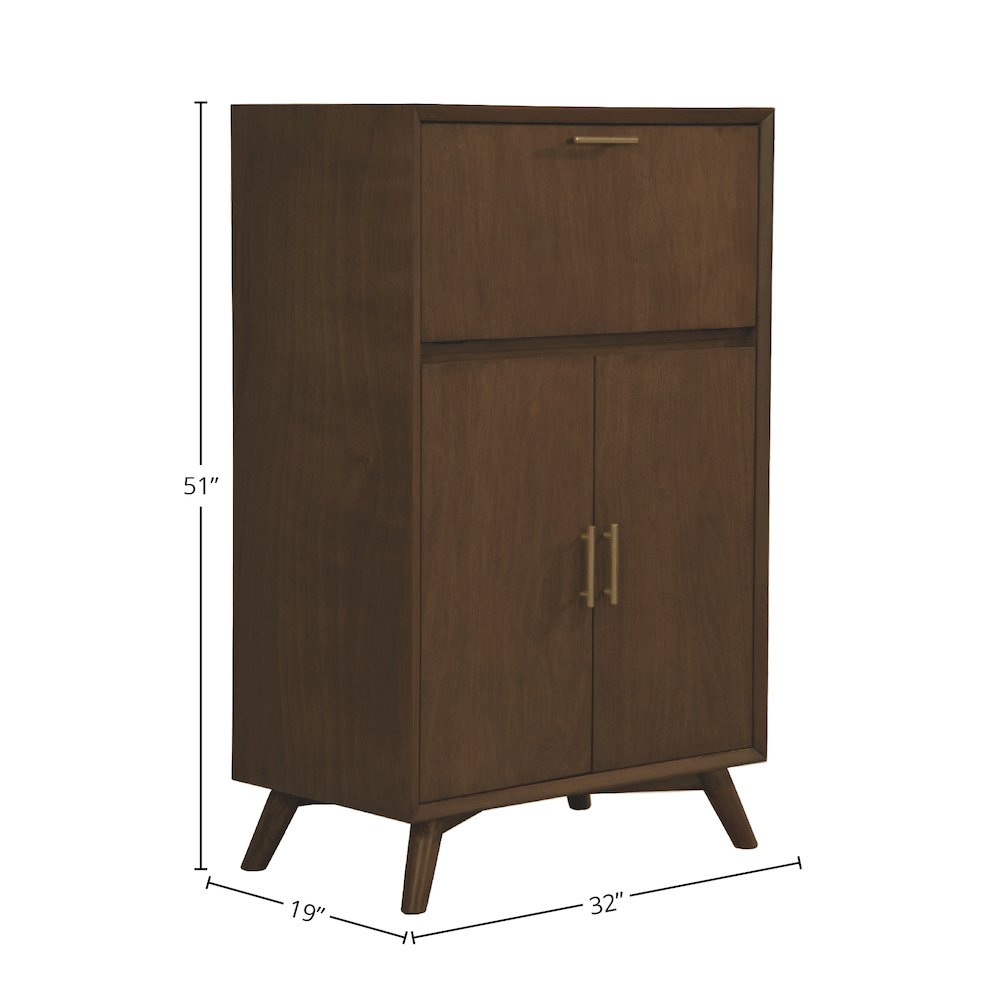 Flynn Large Bar Cabinet w/Drop Down Tray