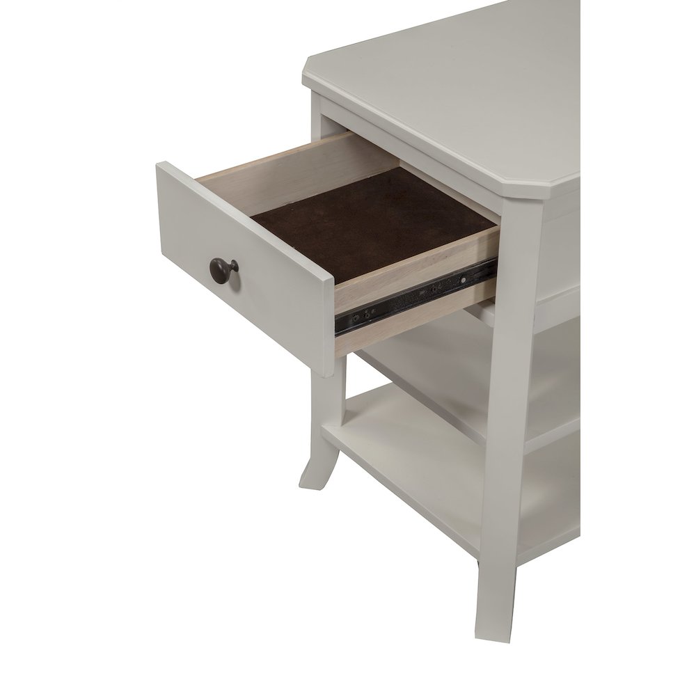 Baker 1 Drawer Nightstand w/2 Shelves