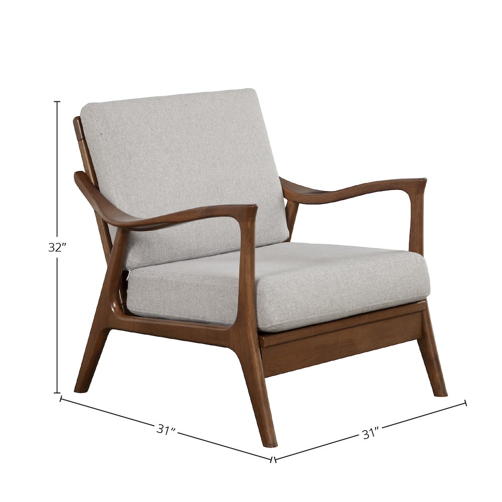 Zephyr Slate Lounge Chair with Removable Cushions