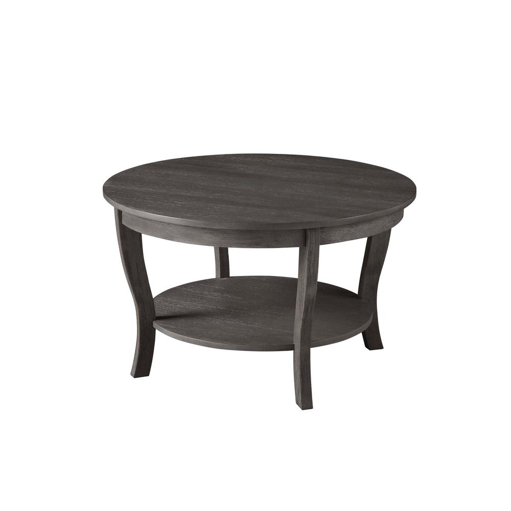 American Heritage Round Coffee Table with Shelf