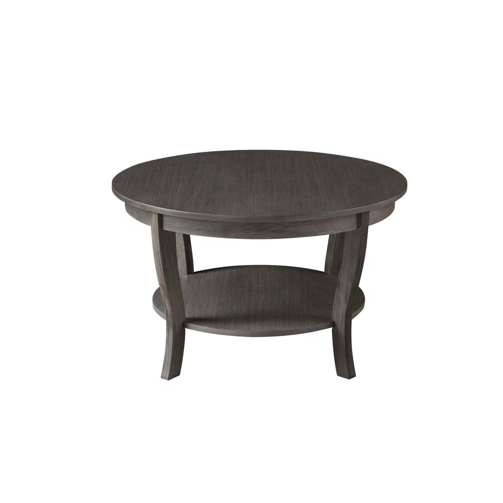 American Heritage Round Coffee Table with Shelf