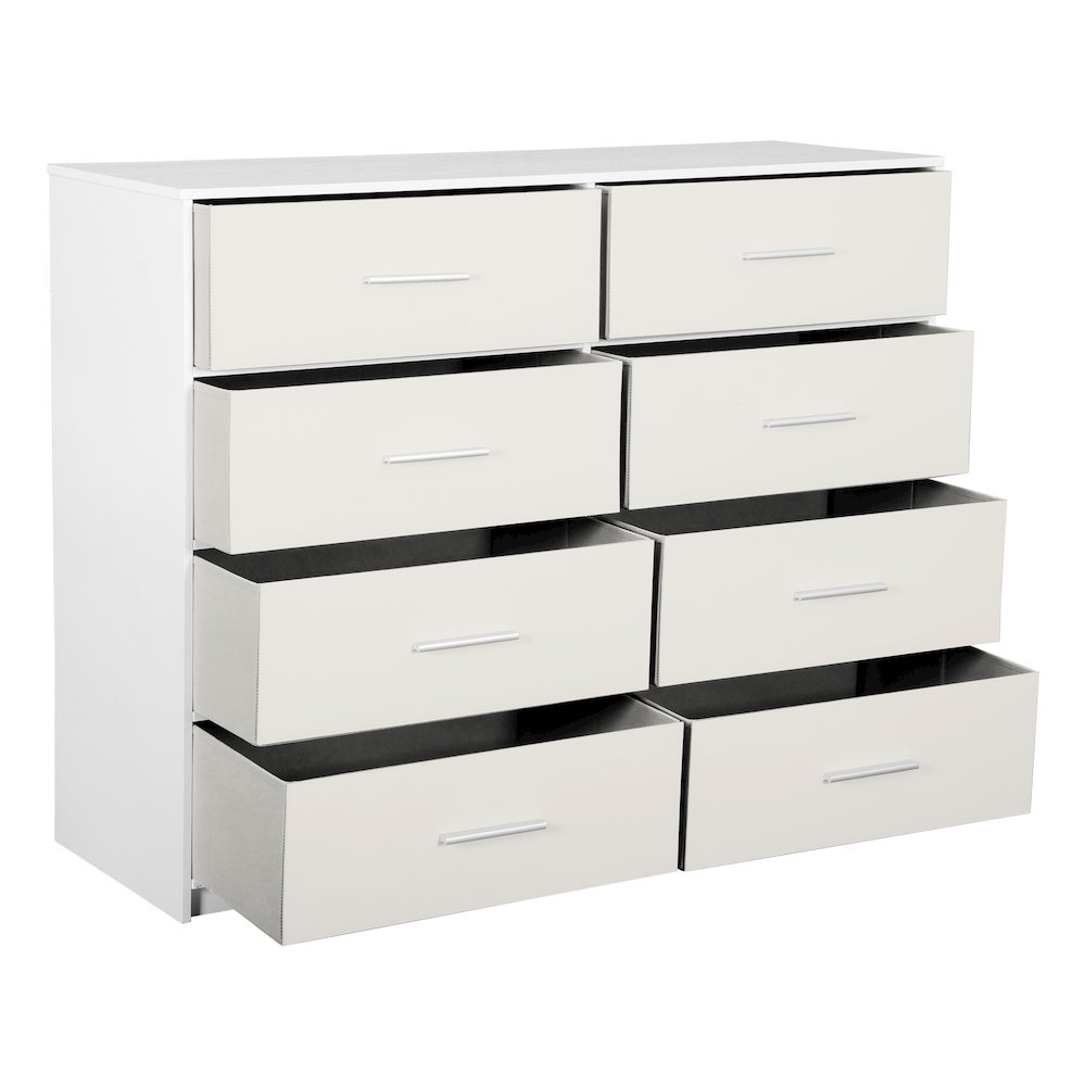 8-Drawer Dresser with Large Fabric Drawers