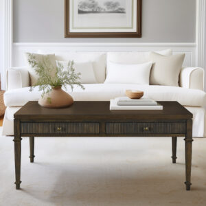 Kenna Fluted 2-drawer Coffee Table from Martha Stewart in  Brown. Kenna Fluted 2-drawer Coffee Table from Martha Stewart in  Brown. Kenna Fluted 2-drawer Coffee Table from Martha Stewart in  Brown. Kenna Fluted 2-drawer Coffee Table from Martha Stewart in  Brown. Kenna Fluted 2-drawer Coffee Table from Martha Stewart in  Brown.