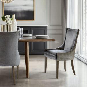 Ultra Ultra Upholstered Dining Side Chairs with wood legs (Set of 2) from Madison Park Signature in  Dark Gray. Ultra Ultra Upholstered Dining Side Chairs with wood legs (Set of 2) from Madison Park Signature in  Dark Gray. Ultra Ultra Upholstered Dining Side Chairs with wood legs (Set of 2) from Madison Park Signature in  Dark Gray. Ultra Ultra Upholstered Dining Side Chairs with wood legs (Set of 2) from Madison Park Signature in  Dark Gray. Ultra Ultra Upholstered Dining Side Chairs with wood legs (Set of 2) from Madison Park Signature in  Dark Gray.