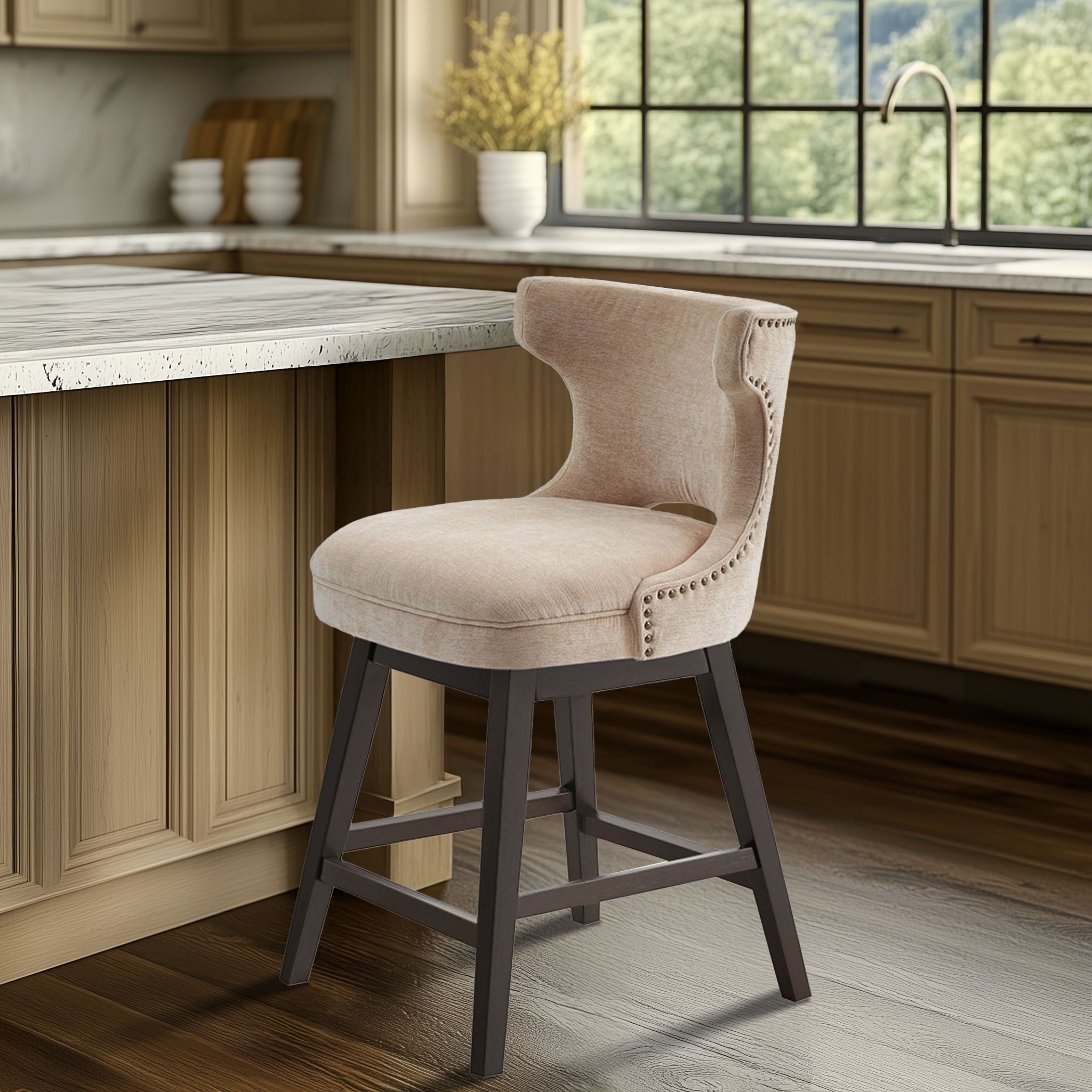 Emmett 25.75″ Swivel Counter Stool